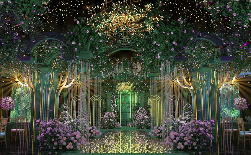 济阳奇妙森林婚礼堂效果展示