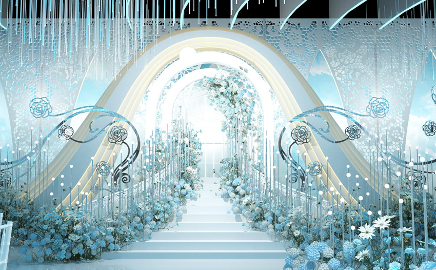 济阳釡香烙馍村水晶厅效果展示